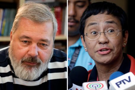 Auszeichnung / Friedensnobelpreis für Journalisten Maria Ressa und Dmitri Muratow