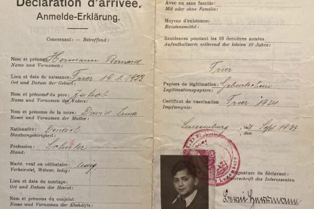 Anmeldeerklärung von Bernard Herrmann vom 26. September 1933