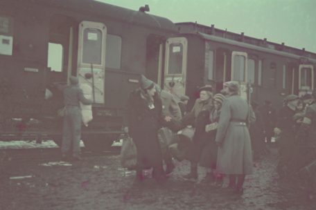 Ankunft eines Deportationszuges im Ghetto Litzmannstadt, November 1941