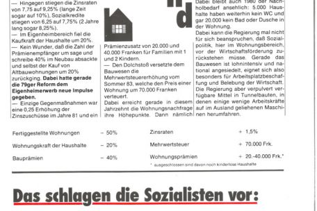 Eine Wahlwerbung der Sozialisten aus den frühen 80er Jahren