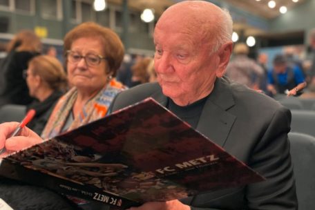 L’ex-président du FC Metz Carlo Molinari est venu pour la projection de „Carlo, passion président“, un documentaire signé Arnaud Caël sur sa vie