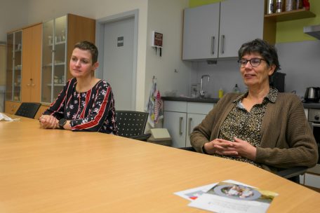 Krankenschwester Martine Tavernier (l.) und die Direktionsbeauftragte der „Maison du diabète“ Sylvie Paquet raten jedem zu einem gesunden Lebensstil