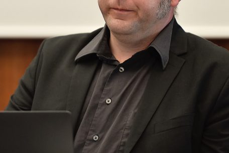 Alexander Skupin bei einer Pressekonferenz zum Con-Vince-Projekt im vergangenen Jahr