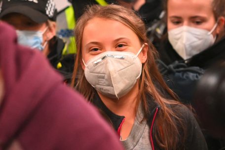 Wie es sich für eine Aktivistin gehört: Greta Thunberg prangerte an