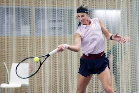 Mandy Minella feierte am Mittwochabend einen Zweisatz-Sieg über die Französin Elsa Jacquemot