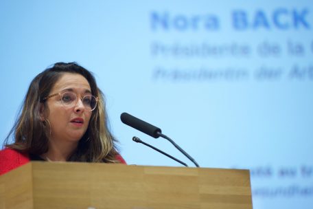 CSL-Präsidentin Nora Back eröffnete das Kolloquium