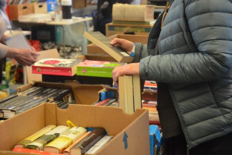 Für wenig Geld konnten Besucher Secondhand-Bücher erwerben, darunter auch antiquarische