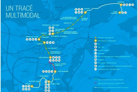 Die Tram soll ab 2024 vom Findel bis zum Stadion verlaufen