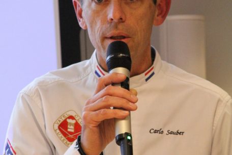 Vorstands- und Jurymitglied Carlo Sauber gab einen Einblick in die Planungen zum „Culinary World Cup“