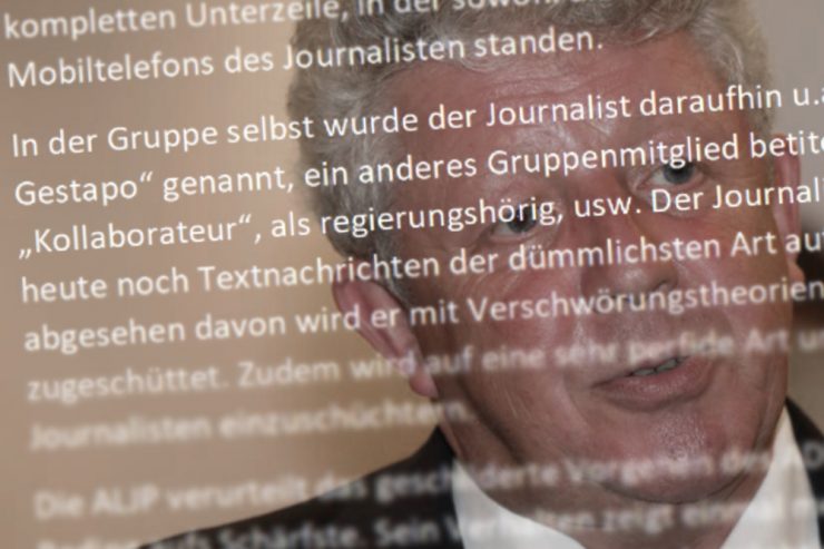 Pressefreiheit / Journalisten-Verband kritisiert ADR-Abgeordneten Reding scharf und fordert Konsequenzen