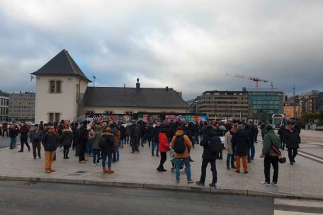 Um 13.50 Uhr waren noch nicht viele Menschen auf dem Glacis
