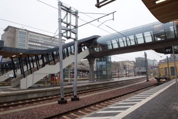Hauptbahnhof Luxemburg / Neue „Passerelle“ und zwei neue Bahnsteige in Betrieb