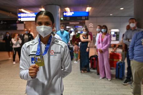 Kimberly Nelting, die Karate-U21-Europameisterin