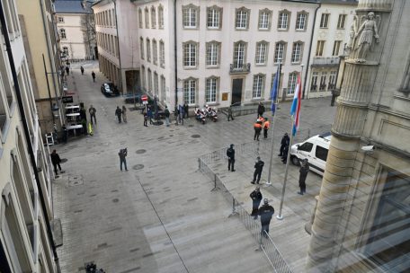 Viel Polizei, wenige Demonstranten