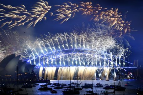Das Feuerwerk in Sidney