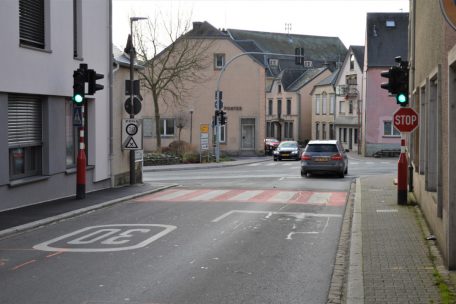 Diese Ampelanlage soll mit einem Wärmesensor ausgestattet werden, der Radfahrer erkennt und so auf Grün schaltet 