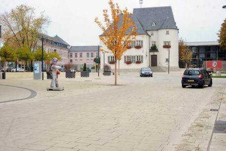 Frank Colabianchi hat in Bartringen als Bürgermeister den ersten „Shared Space“ in Luxemburg umgesetzt
