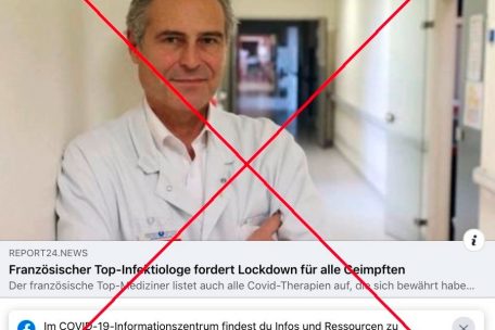 Facebook-Screenshot der Falschbehauptung: 30.11.2021