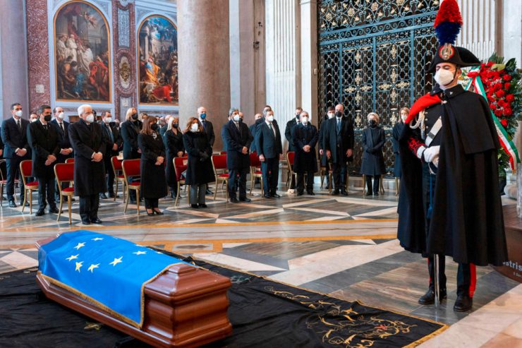 Trauerfeier für verstorbenen David Sassoli / Europa und Italien sagen „Ciao David“