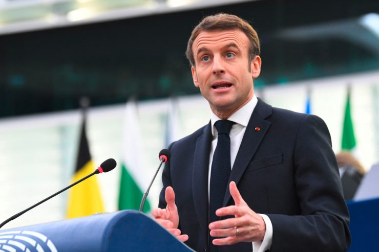 EU-Parlament / Frankreichs Präsident Emmanuel Macron präsentiert engagierte EU-Agenda
