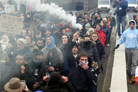 Protestler auf der Antivax-Demo in Luxemburg vom vergangenen Samstag