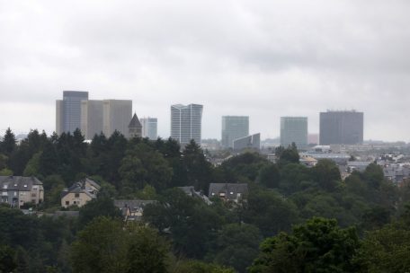 Blick aufs Luxemburger Bankenviertel Kirchberg: „Die Pandemie hat immer wieder neue Überraschungen für uns parat.“