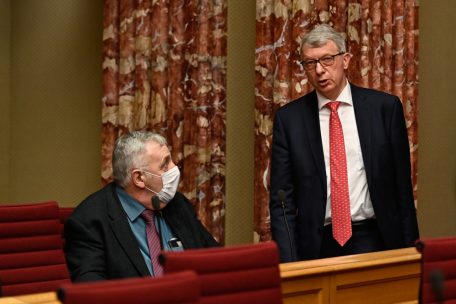 Die ADR-Abgeordneten Jeff Engelen (l.) und Fernand Kartheiser (r.)