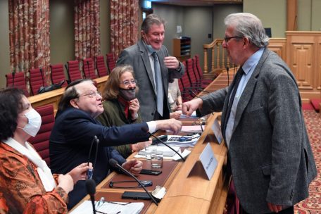 Luc Montagnier am 12. Januarwährend einer Petitionsdebatte in der Luxemburger Chamber