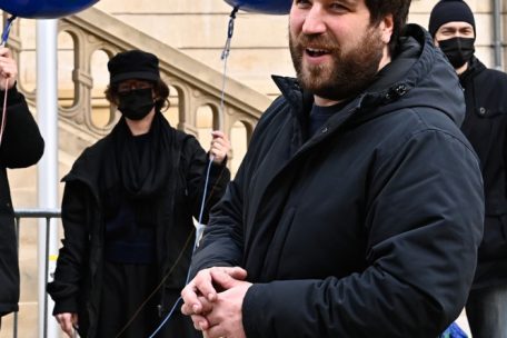Cédric Metz von der Aktionsgruppe der Luxemburger Umweltschutzorganisation „Mouvement écologique“ („Méco“)