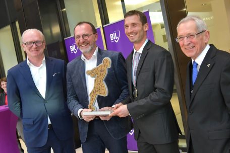 Am Montag bekam Charel Grethen offiziell die Trophäe des Sportlers des Jahres 2021 überreicht