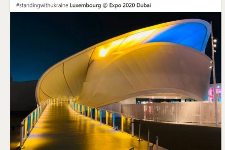 Auch auf der Weltausstellung in Dubai zeigt Luxemburg seine Solidarität mit der Ukraine