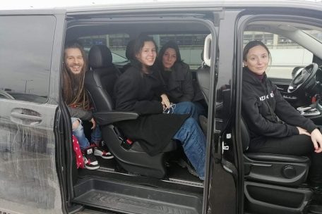 Flucht / Ende einer Odyssee: Daniel M. Porcedda hat es mit seiner Familie von Kiew nach Luxemburg geschafft