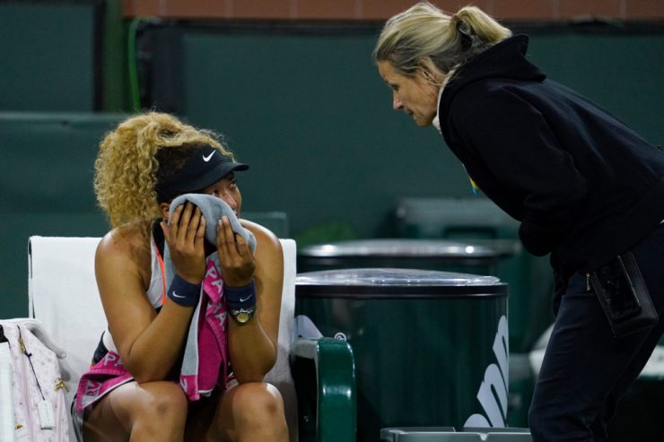 Tennis / Starke stockende Stimme: Naomi Osaka bricht in Tränen aus