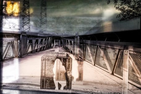 Dieses Motiv der Escher Passerelle steht momentan im französischen Grenzgebiet