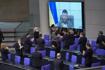 Deutschland / Wolodymyr Selenskyj per Video im Bundestag