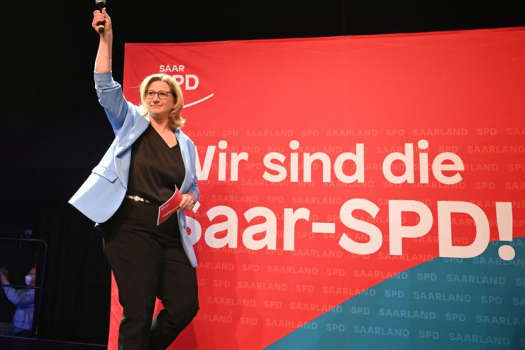 Deutschland / Die SPD triumphiert im Saarland mit Spitzenkandidatin Anke Rehlinger