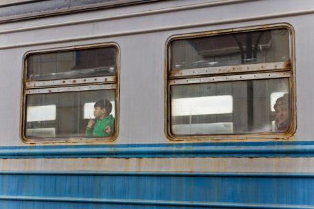 Un train local à Rozdilna, dans l’Oblast d’Odessa, mai 2017