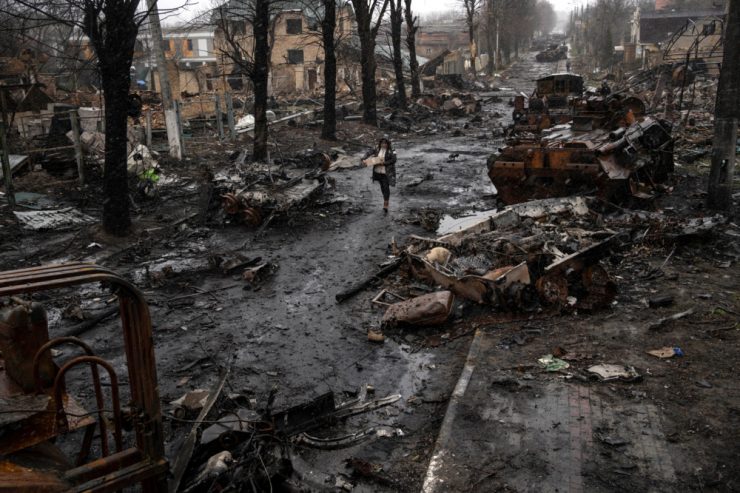 Ukraine-Krieg / Kriegsgräuel in Butscha lösen Entsetzen aus