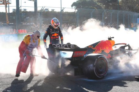 Max Verstappen schied mit einem Defekt an seinem Boliden aus