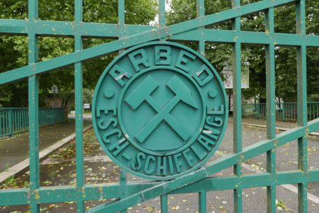 Seit September 2011 ist das Tor des Stahlwerks Esch-Schifflingen definitiv geschlossen 