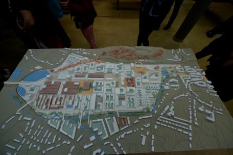 Das Modell des neuen Stadtviertels<br />
