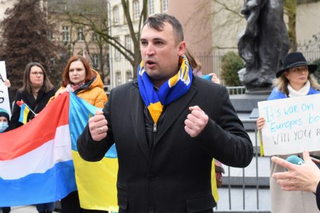 Als Russland am 24. Februar die Ukraine überfiel, organisierte der Verein „LUkraine“ noch am selben Tag eine Protestaktion auf der „Place de Clairefontaine“ in der Luxemburger Hauptstadt