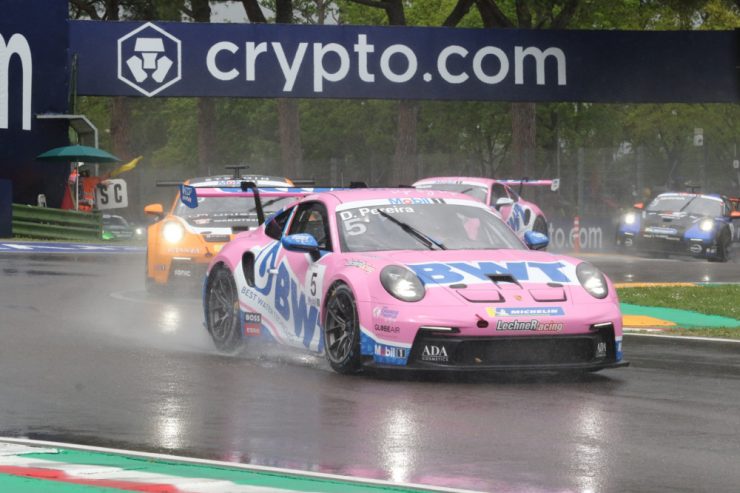 Porsche Supercup / Pereira jubelt beim Regentanz in Imola