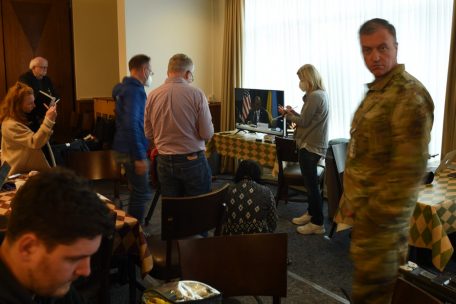 Nach der Eröffnungsrede des US-Verteidigungsministers endete der Livestream für die Presse noch früher als erwartet