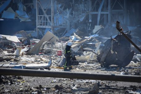 In Odessa schlagen immer wieder russische Raketen ein (Foto vom 10. Mai) – jetzt soll es eine touristische Unterkunft getroffen haben