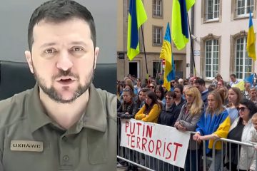 Luxemburg / Ukraines Präsident Wolodymyr Selenskyj spricht zur Chamber
