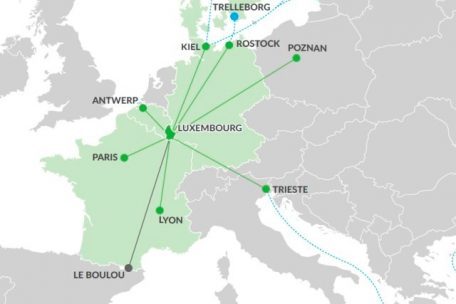 Frachtverbindungen über die Schiene – ab Bettemburg