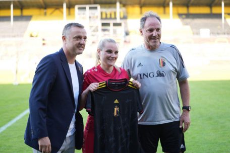 Selbst der belgische Verband hatte an ein Geschenk gedacht