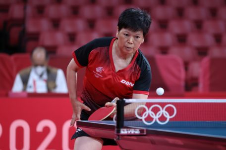 Ni Xia Lian schlug bereits bei fünf Olympischen Spielen auf