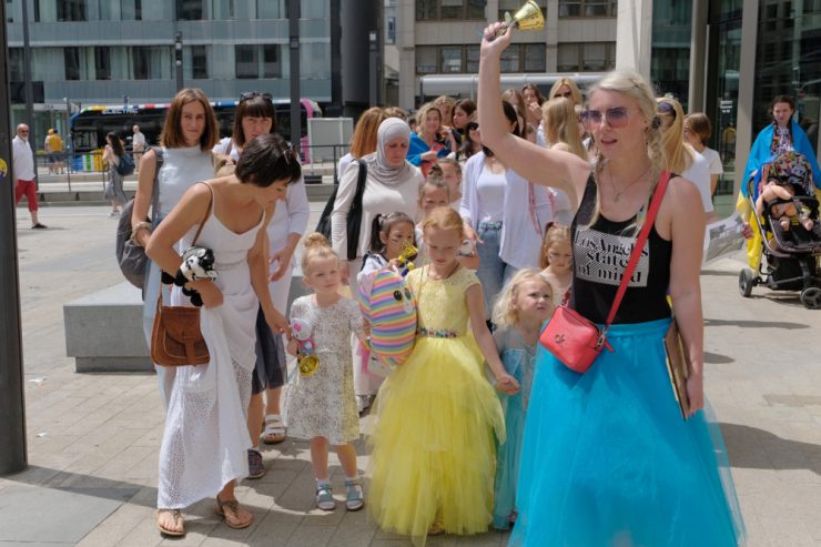Luxemburg / Kinderparade gedenkt Schülern in der Ukraine